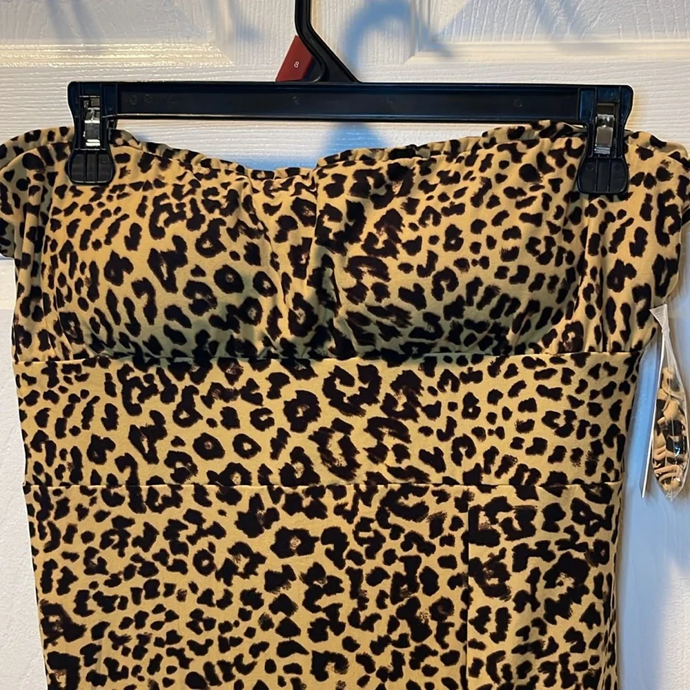 DEREK HEART junior Slitted Pullover Padded Cups Spaghetti Strap Sheath dress - Picture 5 of 8